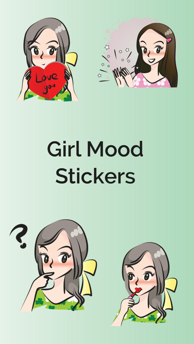 Emulate iPhone app Girlish Mood Stickers using MyAndroid