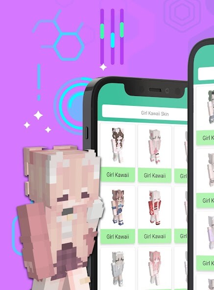 Run android online APK Girl Kawaii Skin For Minecraft from MyAndroid or emulate Girl Kawaii Skin For Minecraft using MyAndroid Run android online APK Girl Kawaii Skin For Minecraft from MyAndroid or emulate Girl Kawaii Skin For Minecraft using MyAndroid