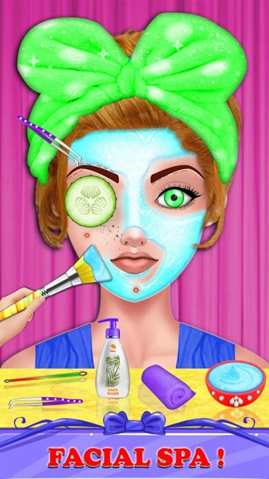 Emulate iPhone app Girl Makeover DressUp Salon 3D using MyAndroid