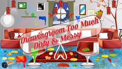 Emulate iPhone app Girl Messy Home Clean Up Games using MyAndroid