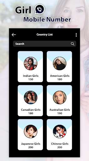 Run android online APK Girl Mobile Number Prank - Girl Friend Search from MyAndroid or emulate Girl Mobile Number Prank - Girl Friend Search using MyAndroid