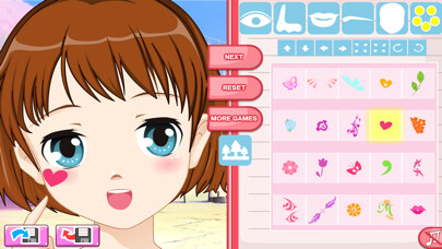 Emulate iPhone app Girls Anime Avatar Creator using MyAndroid