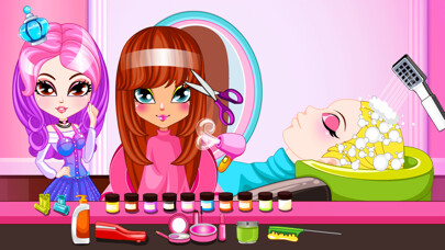 Emulate iPhone app Girls Hair Salon Beauty Games using MyAndroid