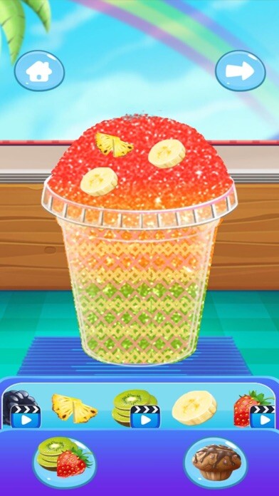 Emulate iPhone app Girl Slushy Drink Game using MyAndroid