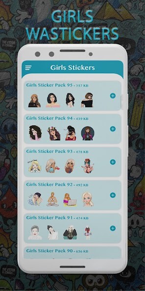 Run android online APK Girls Stickers for Whatsapp from MyAndroid or emulate Girls Stickers for Whatsapp using MyAndroid