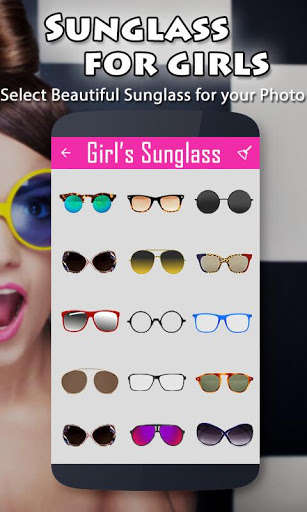 Run android online APK Girls Sunglass Photo Editor from MyAndroid or emulate Girls Sunglass Photo Editor using MyAndroid