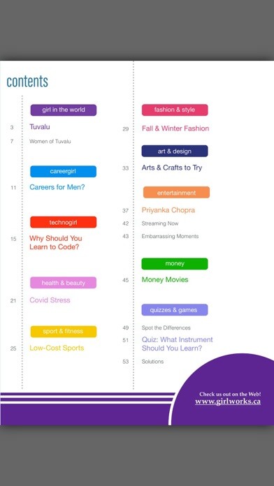Emulate iPhone app girlworks magazine using MyAndroid