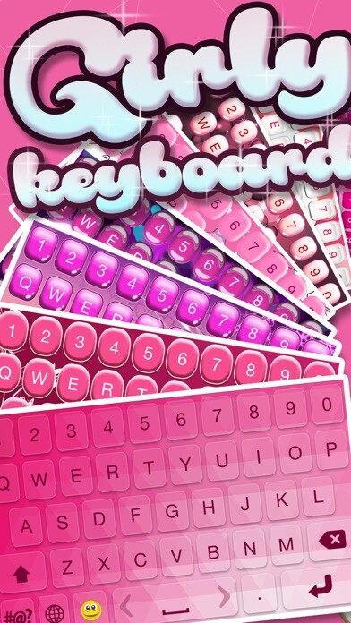 Emulate iPhone app Girly Keyboards with Pink Background Theme & Emoji using MyAndroid