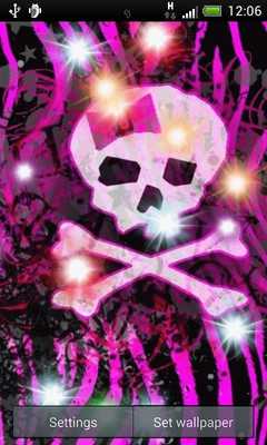 Emulate Android APK Girly Skull Sparkles LWP Emulate Android APK Girly Skull Sparkles LWP