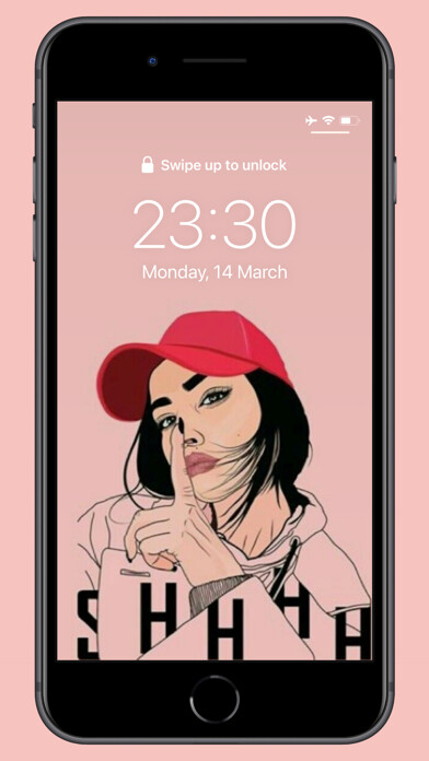 Emulate iPhone app Girly Wallpapers For Girls HD using MyAndroid