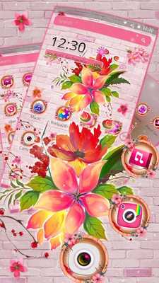 Emulate Android APK Girly Wall Pink Flower Theme Emulate Android APK Girly Wall Pink Flower Theme