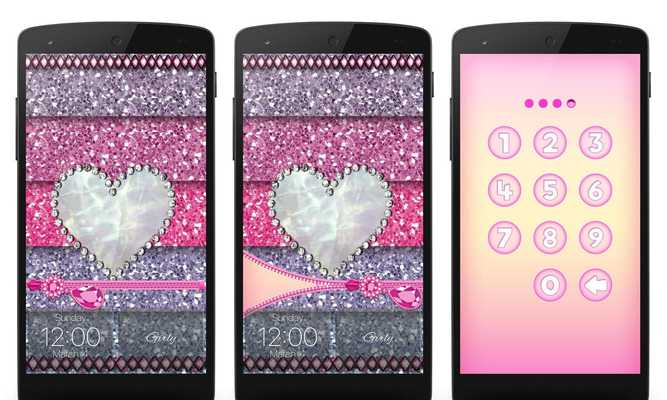 Emulate Android APK Girly Zippy Lock Screen