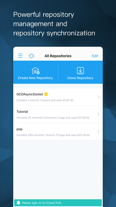 Emulate iPhone app GitDrive - Git client & server using MyAndroid Emulate iPhone app GitDrive - Git client & server using MyAndroid
