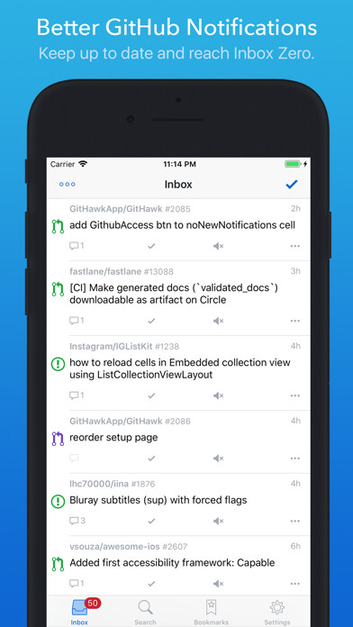 Emulate iPhone app GitHawk for GitHub using MyAndroid Emulate iPhone app GitHawk for GitHub using MyAndroid