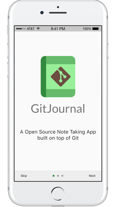 Emulate iPhone app GitJournal using MyAndroid