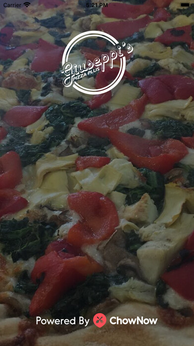 Emulate iPhone app Giuseppis Pizza using MyAndroid
