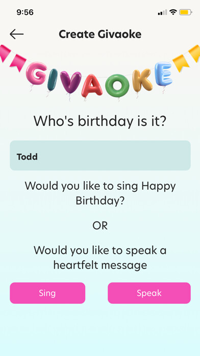 Emulate iPhone app Givaoke using MyAndroid
