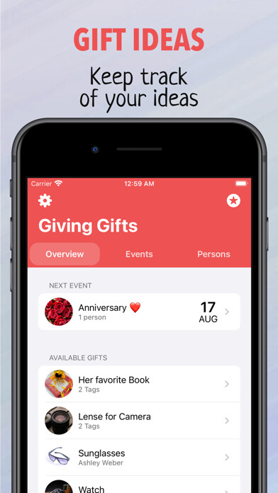 Emulate iPhone app Giving Gifts - Idea Planner using MyAndroid Emulate iPhone app Giving Gifts - Idea Planner using MyAndroid