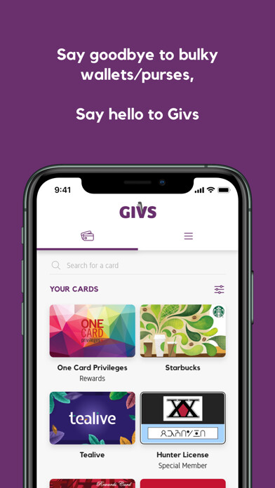 Emulate iPhone app Givs - Loyalty & Reward Cards using MyAndroid Emulate iPhone app Givs - Loyalty & Reward Cards using MyAndroid