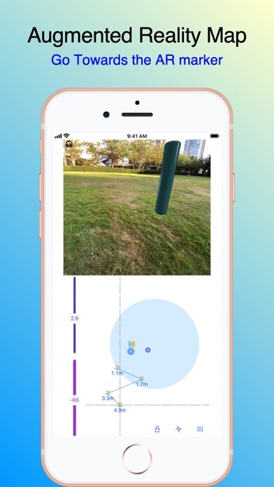 Emulate iPhone app Gizmo Finder: my lost earpods using MyAndroid