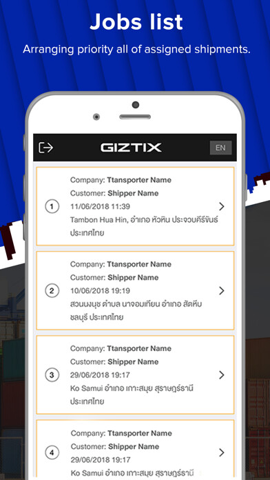 Emulate iPhone app Giztix Driver using MyAndroid