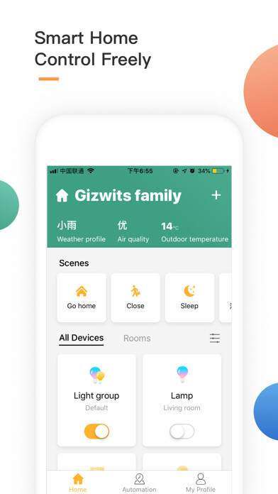 Emulate iPhone app Gizwits Smart using MyAndroid