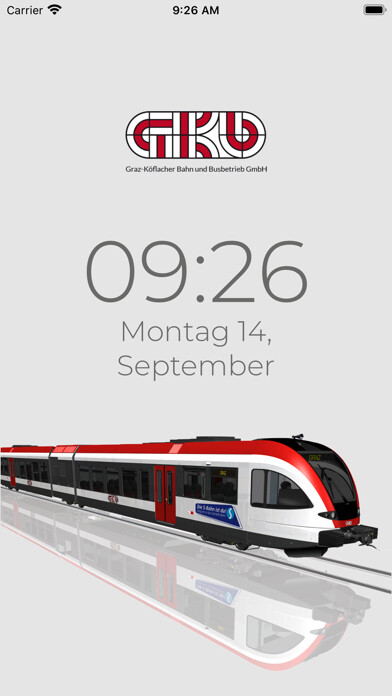 Emulate iPhone app GKB - Bahn und Busbetrieb using MyAndroid