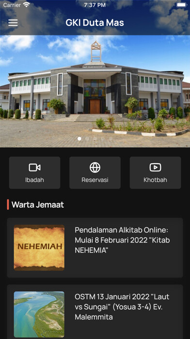 Emulate iPhone app GKI Duta Mas using MyAndroid