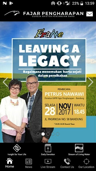 Emulate Android APK GKPB Fajar Pengharapan