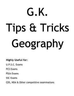 Emulate Android APK G.K. Tricks - Geography
