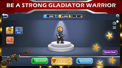 Emulate iPhone app Gladiator Warrior FUP Survival using MyAndroid