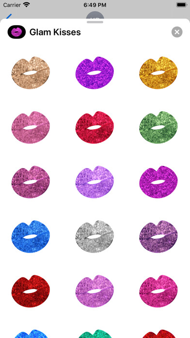 Emulate iPhone app Glam Kisses using MyAndroid