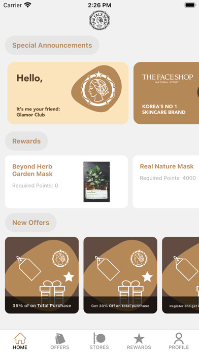 Emulate iPhone app Glamor Club using MyAndroid