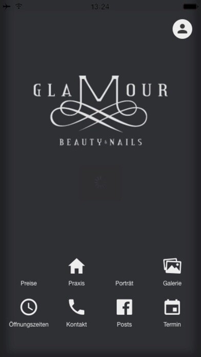 Emulate iPhone app Glamour Beauty & Nails using MyAndroid