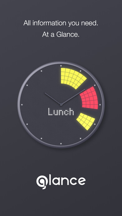 Emulate iPhone app Glance clock app using MyAndroid