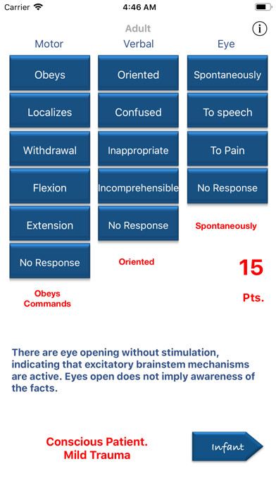 Emulate iPhone app Glasgow Coma Diagnosis using MyAndroid Emulate iPhone app Glasgow Coma Diagnosis using MyAndroid