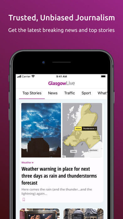 Emulate iPhone app Glasgow Live using MyAndroid Emulate iPhone app Glasgow Live using MyAndroid