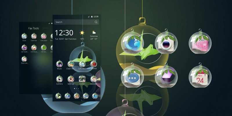 Emulate Android APK Glass Ball CM Launcher Theme