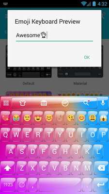 Emulate Android APK Glass Colorful Emoji Keyboard Emulate Android APK Glass Colorful Emoji Keyboard