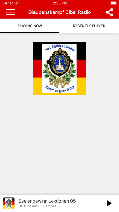 Emulate iPhone app Glaubens Kampf Bibel Radio using MyAndroid Emulate iPhone app Glaubens Kampf Bibel Radio using MyAndroid