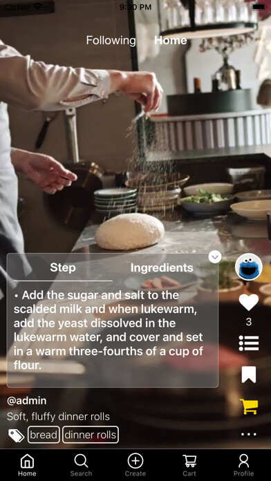 Emulate iPhone app Glaze Food Platform using MyAndroid