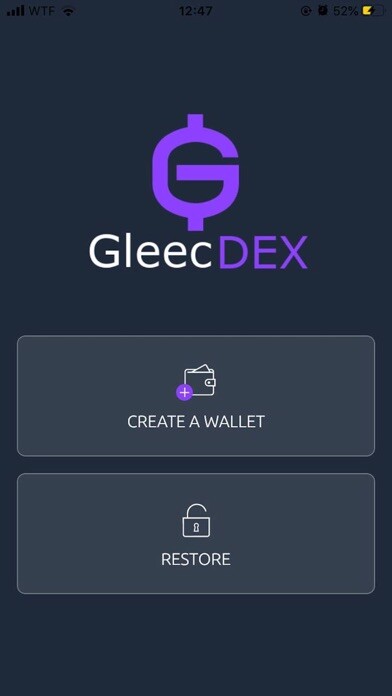 Emulate iPhone app GleecDEX wallet using MyAndroid Emulate iPhone app GleecDEX wallet using MyAndroid