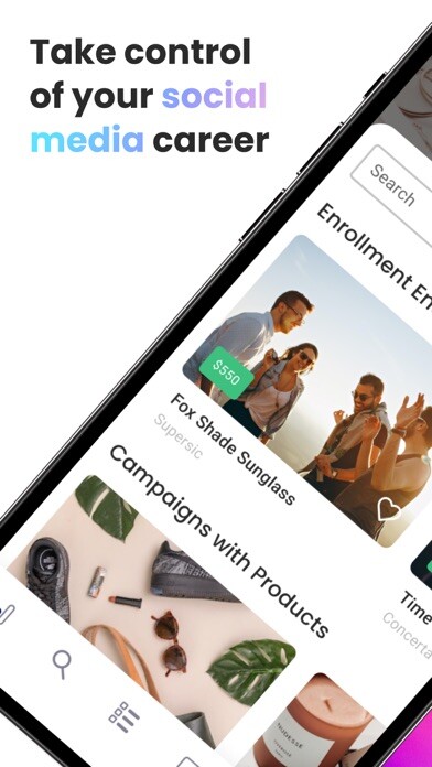 Emulate iPhone app Glewee - Creator Marketplace using MyAndroid