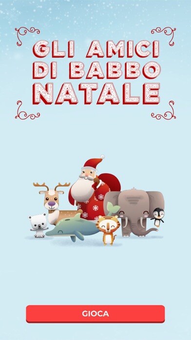 Emulate iPhone app Gli Amici di Babbo Natale using MyAndroid