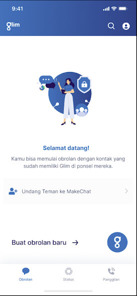 Run android online APK Glimchat from MyAndroid or emulate Glimchat using MyAndroid