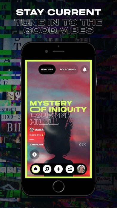 Emulate iPhone app gliss.fun - Music NFT Sharing using MyAndroid