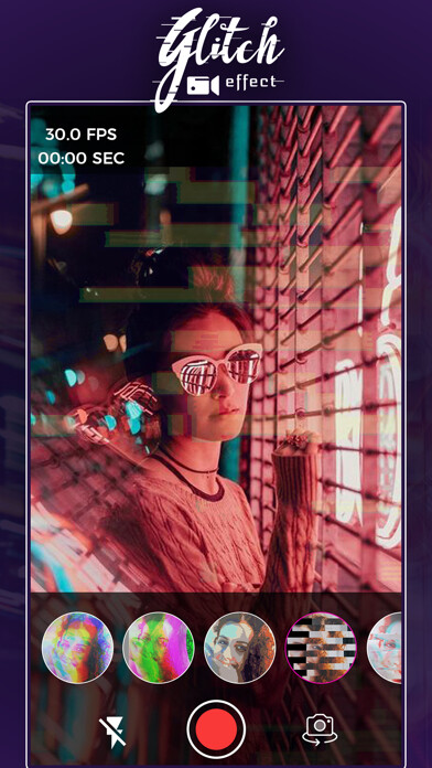 Emulate iPhone app Glitch Camera Video Editor using MyAndroid