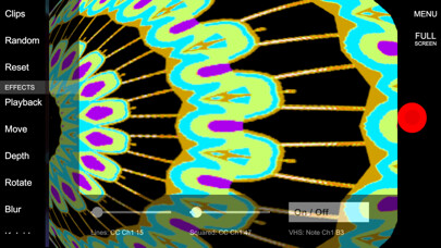 Emulate iPhone app Glitch Clip Maker: Video VJ using MyAndroid