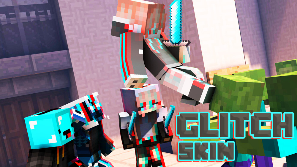 Run android online APK Glitch Skins For MInecraft PE from MyAndroid or emulate Glitch Skins For MInecraft PE using MyAndroid