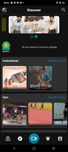 Emulate Gliterr-Social Short Video from MyAndroid or run Gliterr-Social Short Video using MyAndroid